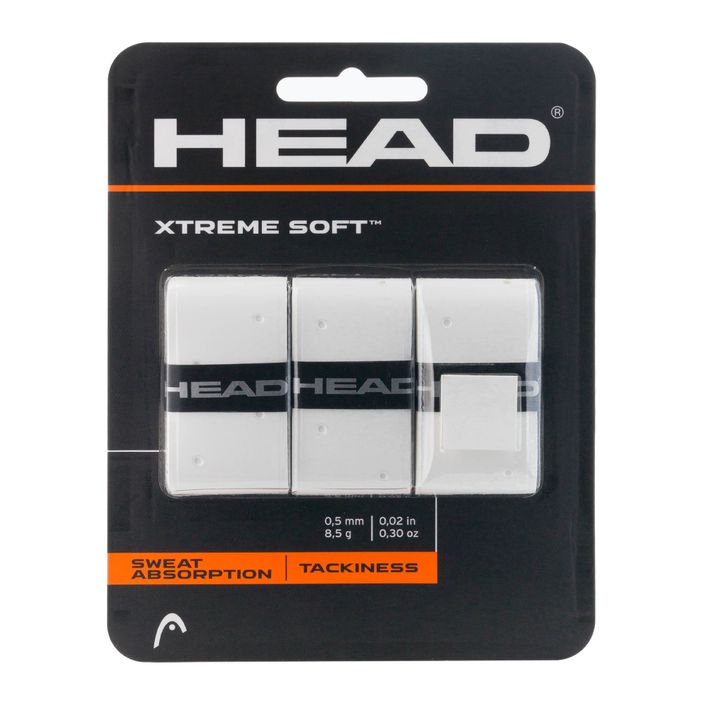 HEAD Xtremesoft Grip ρακέτα τένις Overwrap 3 τεμάχια λευκό 285104 2