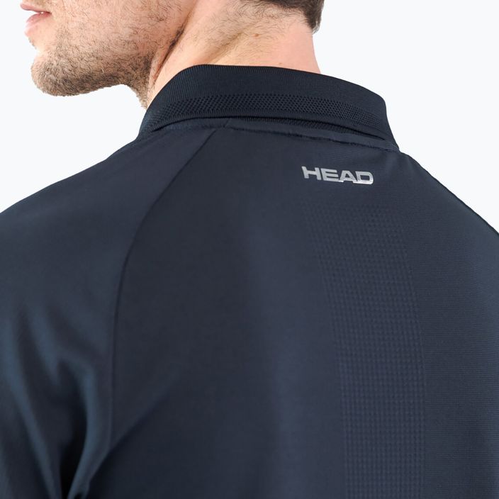 Ανδρικό πουκάμισο τένις HEAD Performance Polo, navy blue 811403NV 4