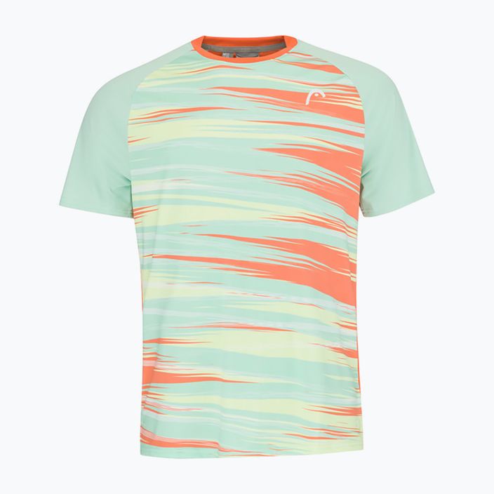 HEAD Topspin ανδρικό πουκάμισο τένις πράσινο/πορτοκαλί 811453PAXV