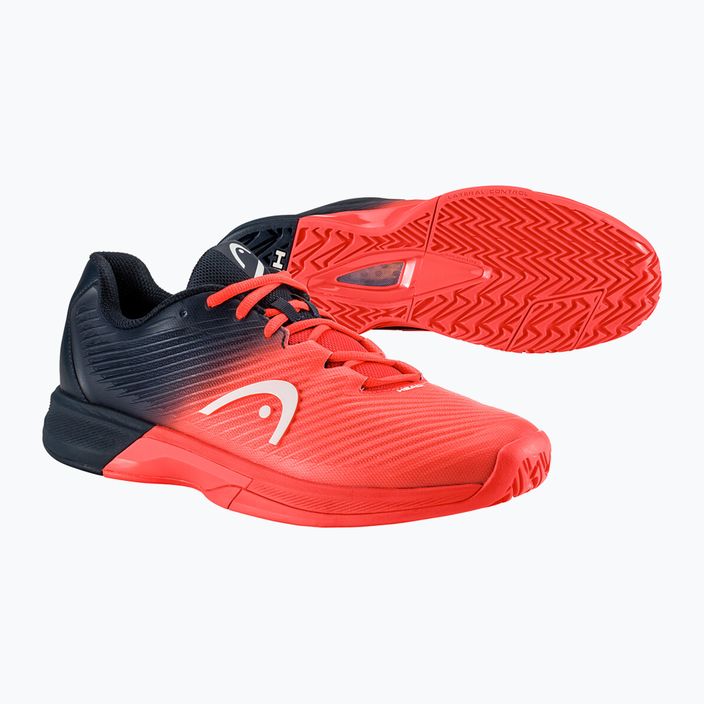 HEAD Revolt Pro 4.0 ανδρικά παπούτσια τένις blueberry/fiery coral 12