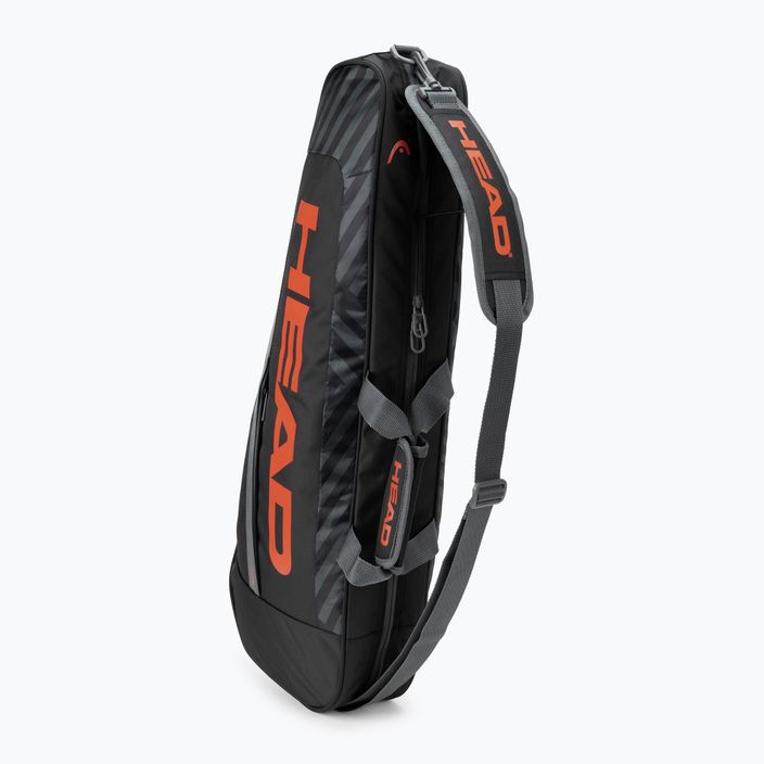 HEAD Base S τσάντα τένις μαύρο-πορτοκαλί 261323 4