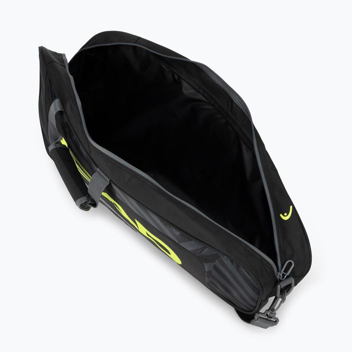 HEAD Base S τσάντα τένις μαύρη/κίτρινη 261423 6