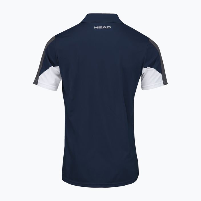 HEAD Club 22 Tech ανδρικό μπλουζάκι πόλο τένις navy blue 811421 6