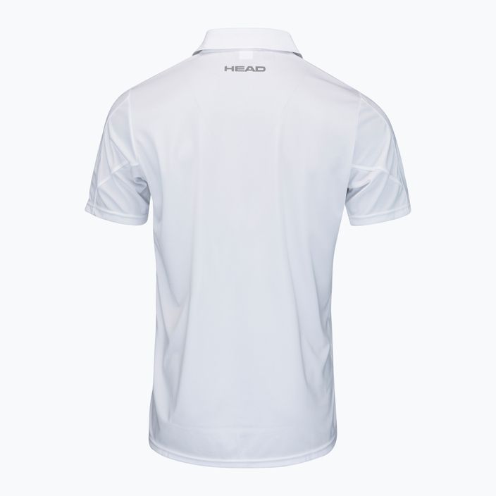 HEAD Club 22 Tech ανδρικό μπλουζάκι πόλο τένις λευκό 811421 2