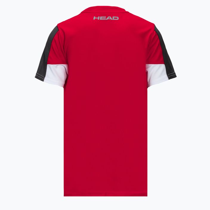 HEAD Club 22 Tech παιδικό πουκάμισο τένις κόκκινο 816171 2