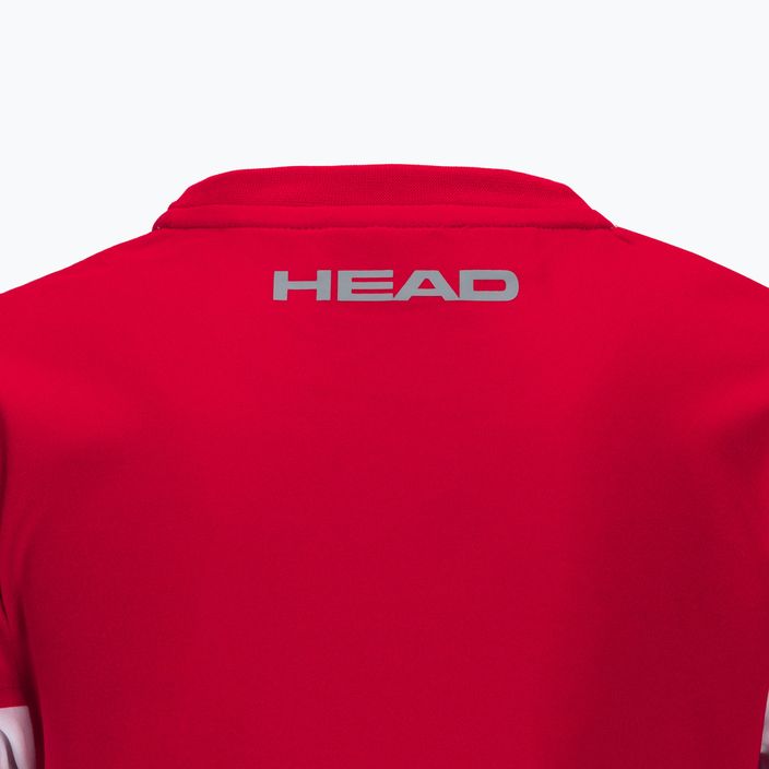 HEAD Club 22 Tech παιδικό πουκάμισο τένις κόκκινο 816171 4