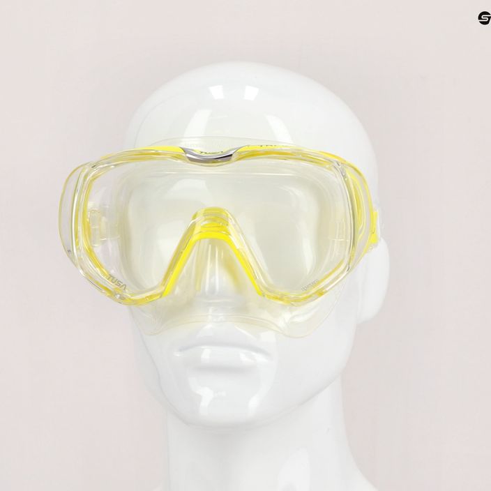 TUSA Tri-Quest Fd Μάσκα κατάδυσης κίτρινη Clear M-3001 4