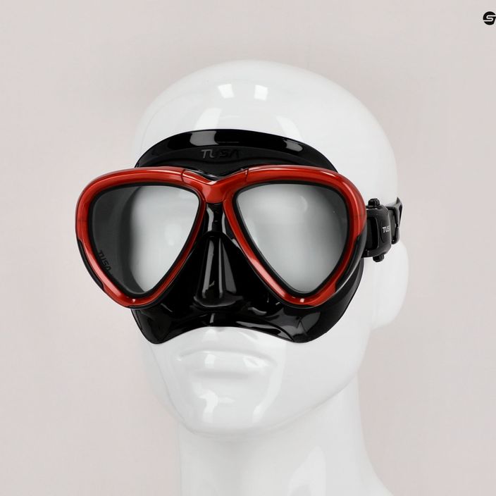 TUSA Intega Mask μάσκα κατάδυσης μαύρη/κόκκινη M-212 7