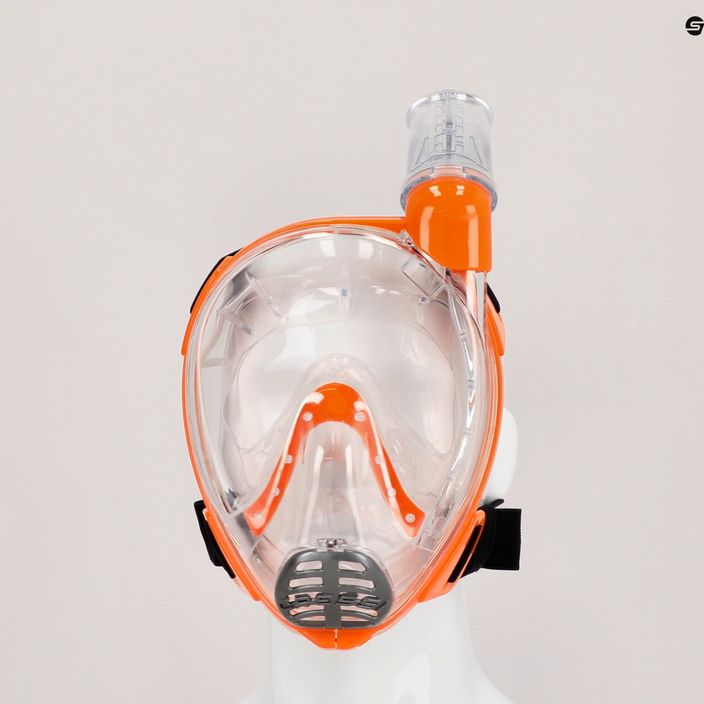 Cressi Baron παιδική μάσκα full face για καταδύσεις με αναπνευστήρα πορτοκαλί XDT0360085 6