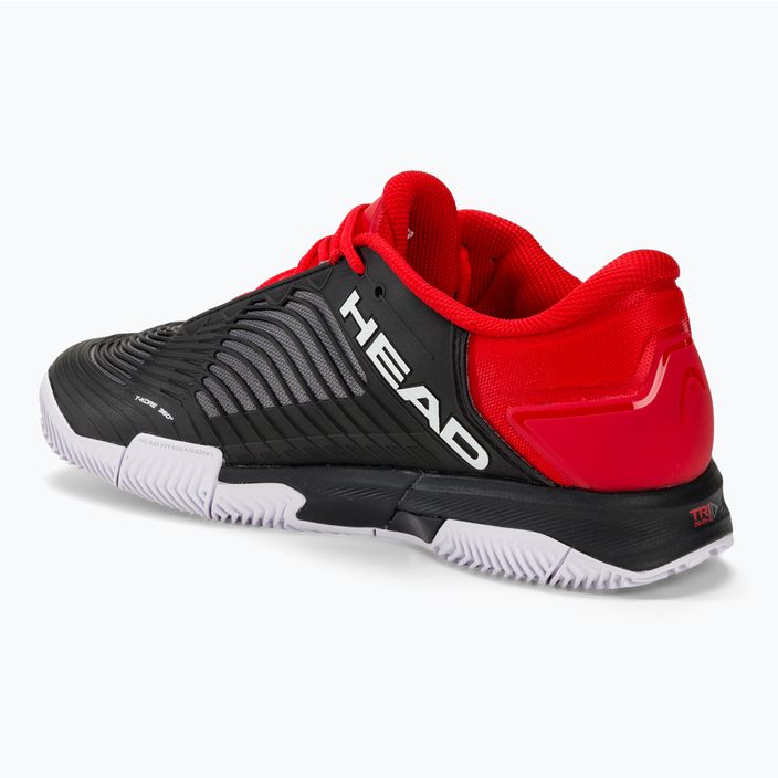 HEAD Revolt Pro 4.5 Clay ανδρικά παπούτσια τένις μαύρο/κόκκινο 3