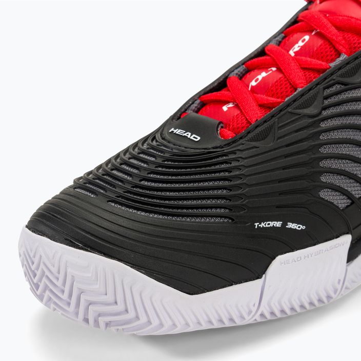 HEAD Revolt Pro 4.5 Clay ανδρικά παπούτσια τένις μαύρο/κόκκινο 7
