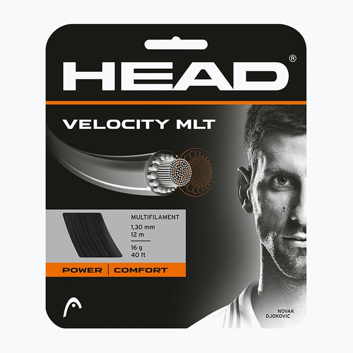 HEAD Velocity MLT χορδή τένις 12 m μαύρο 281404