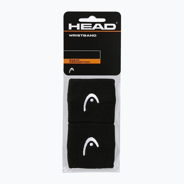 HEAD Wristband 2.5" 2 τεμάχια μαύρο 285050 3
