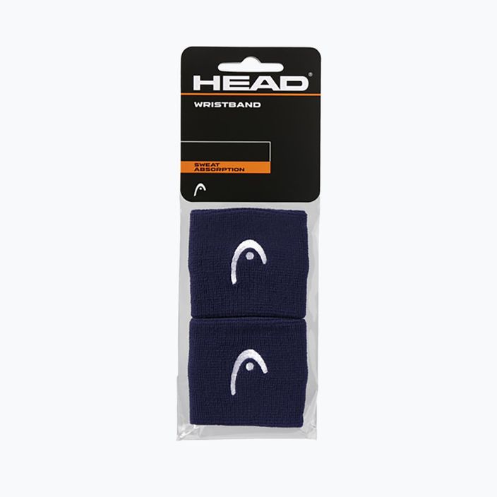 HEAD Wristband 2.5" 2 τεμάχια navy 2