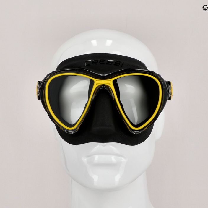 Cressi Quantum μάσκα κατάδυσης μαύρη/κίτρινη DS515010 7