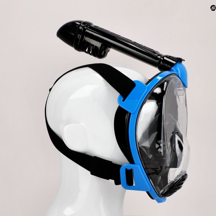 Cressi Baron full face μάσκα για κατάδυση με αναπνευστήρα μαύρο και μπλε XDT025020 6