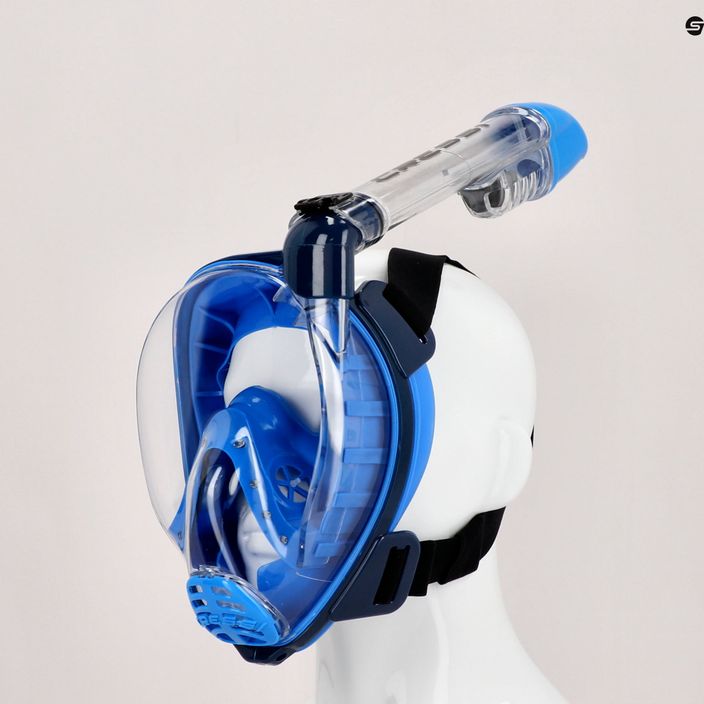 Cressi Baron full face μάσκα για κατάδυση με αναπνευστήρα μπλε XDT042022 3