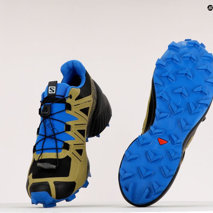 Ανδρικά παπούτσια μονοπατιών Salomon Speedcross 5 GTX πράσινο-μπλε L41612400 11