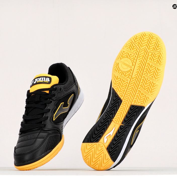 Ανδρικά ποδοσφαιρικά παπούτσια Joma Dribling IN μαύρο/πορτοκαλί 10