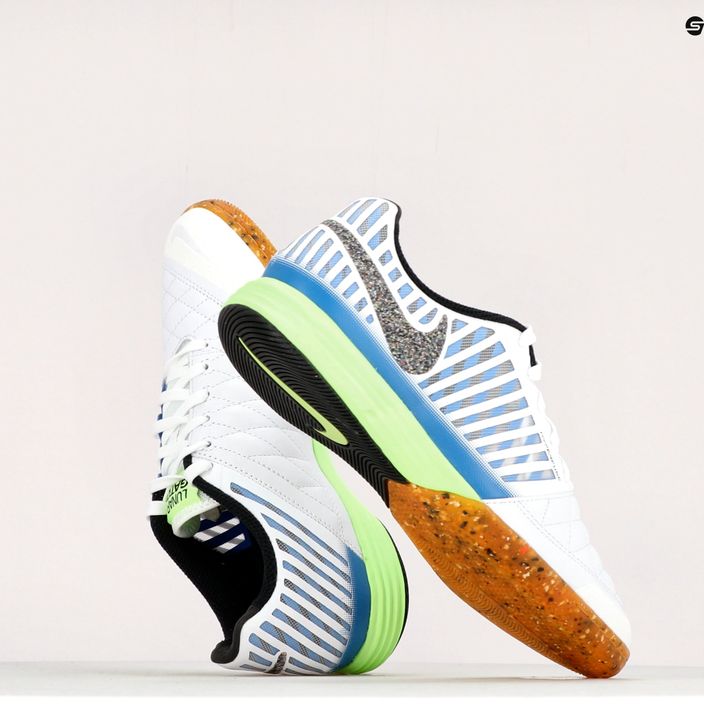 Nike Lunargato II IC ανδρικά ποδοσφαιρικά παπούτσια λευκό 580456-043 10