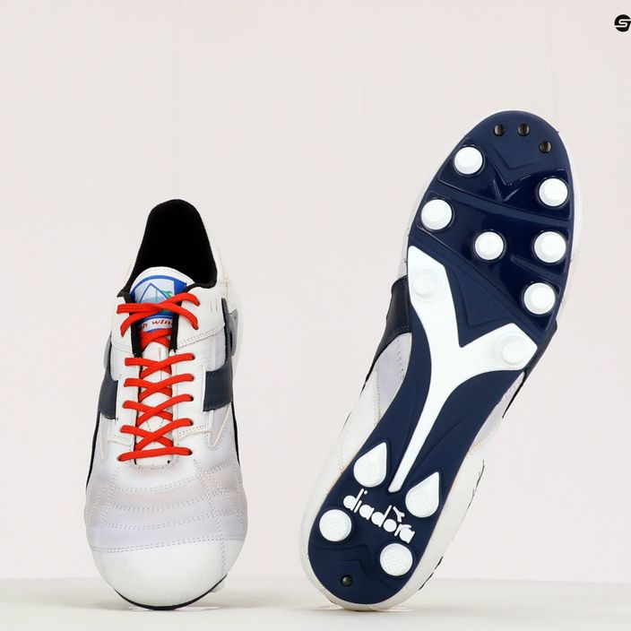 Ανδρικά ποδοσφαιρικά παπούτσια Diadora Match Winner RB Italy OG MDPU λευκό και μπλε DD-101.172359-C1494 12