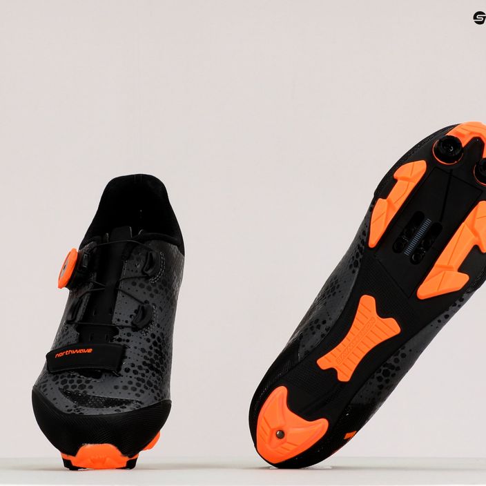 Ανδρικά παπούτσια ποδηλασίας MTB Northwave Razer 2 γραφίτης-πορτοκαλί 80222013 12