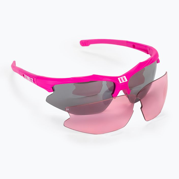 Bliz Hybrid Small ροζ/καπνός ασημένιος καθρέφτης γυαλιά ποδηλασίας 52808-41 5