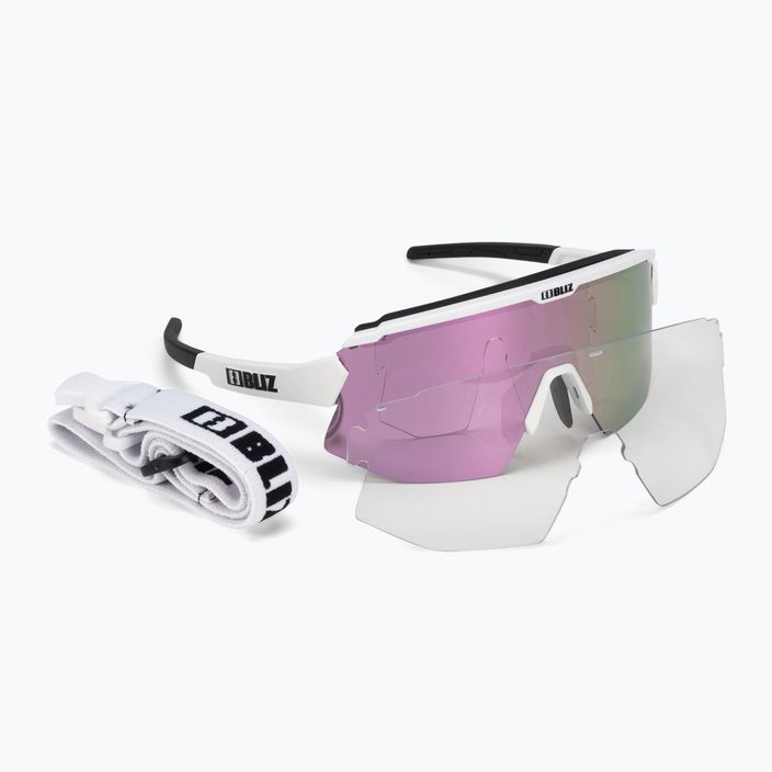 Bliz Breeze S3+S0 ματ λευκό / καφέ ροζ πολυ / διαφανή γυαλιά ποδηλασίας P52102-04