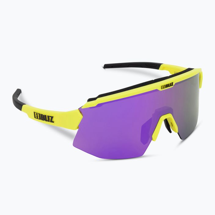 Bliz Breeze S3+S1 ματ neon κίτρινο/καφέ μωβ πολλαπλά/ροζ ποδηλατικά γυαλιά 2