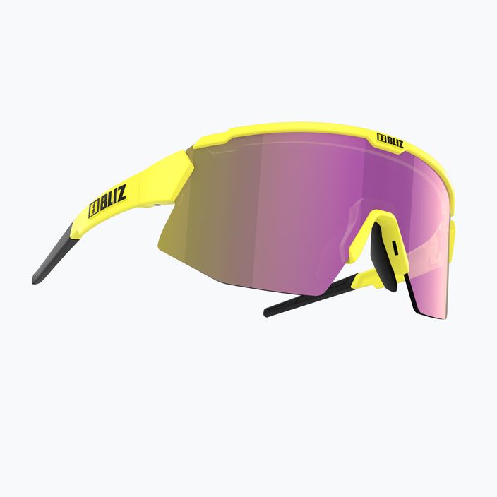 Bliz Breeze S3+S1 ματ neon κίτρινο/καφέ μωβ πολλαπλά/ροζ ποδηλατικά γυαλιά 3