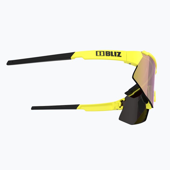 Bliz Breeze S3+S1 ματ neon κίτρινο/καφέ μωβ πολλαπλά/ροζ ποδηλατικά γυαλιά 6