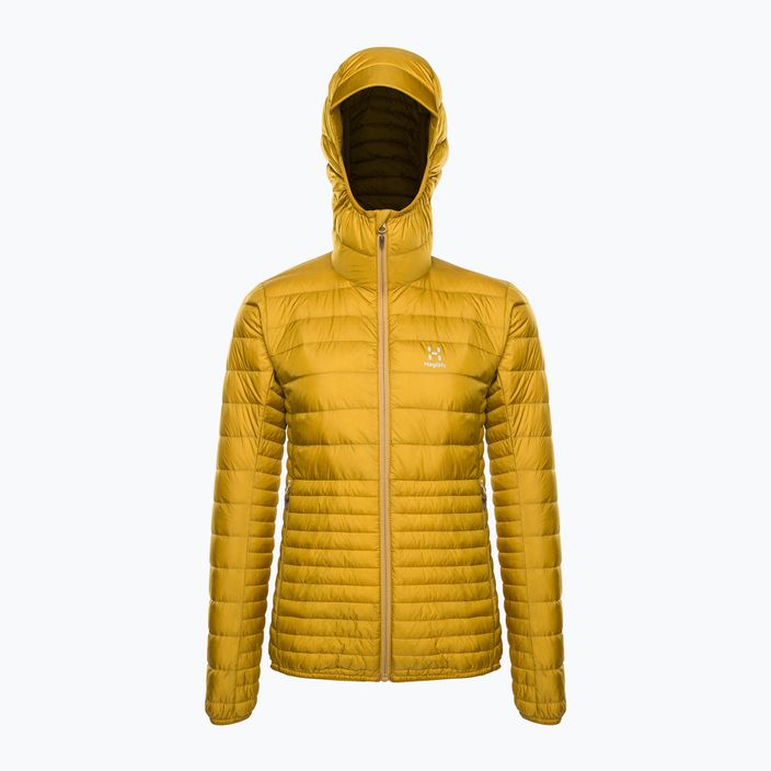 Γυναικείο πουπουλένιο μπουφάν Haglöfs Micro Nordic Down Hood κίτρινο 6050484Q4010