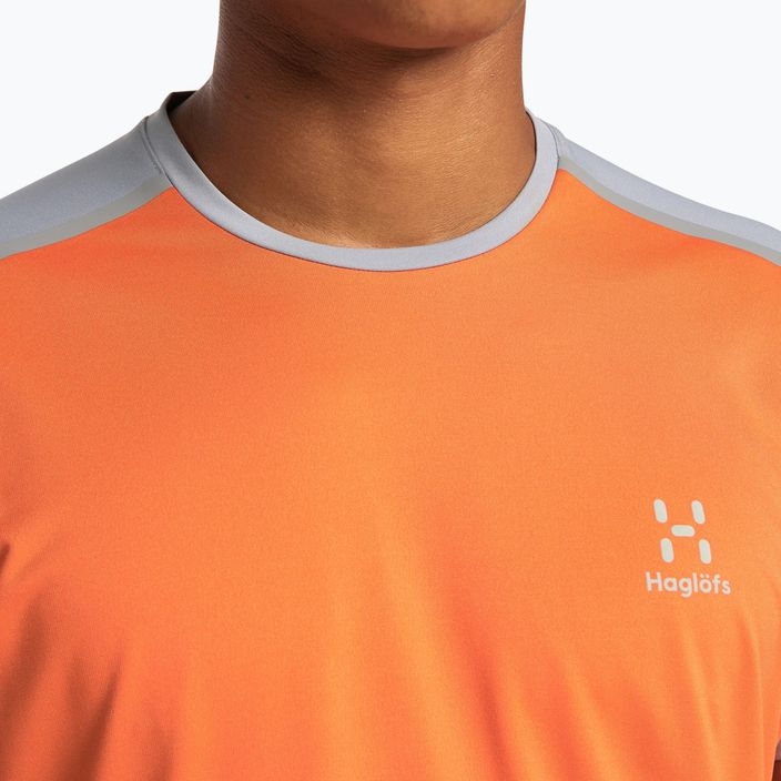Ανδρικό t-shirt trekking Haglöfs L.I.M Tech Tee πορτοκαλί 605226 3