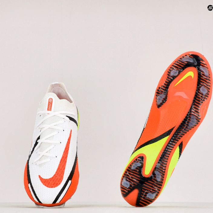 Nike Phantom GT2 Elite FG ανδρικά ποδοσφαιρικά παπούτσια λευκό CZ9890-167 11