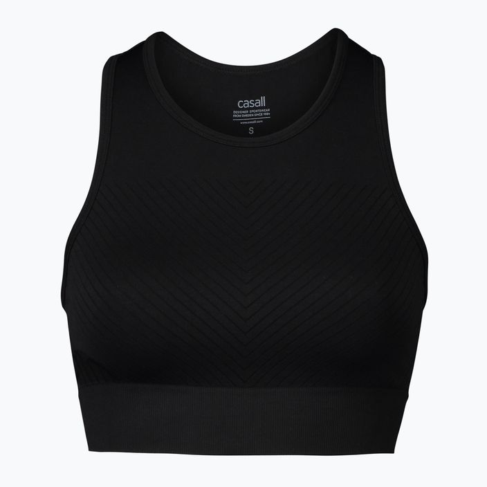 Casall Essential Block Seamless Sport γυναικεία μπλούζα προπόνησης μαύρο 22114 3