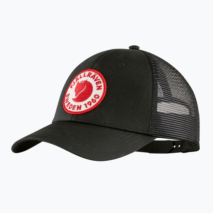 Fjällräven 1960 Λογότυπο Langtradarkeps καπέλο μπέιζμπολ μαύρο