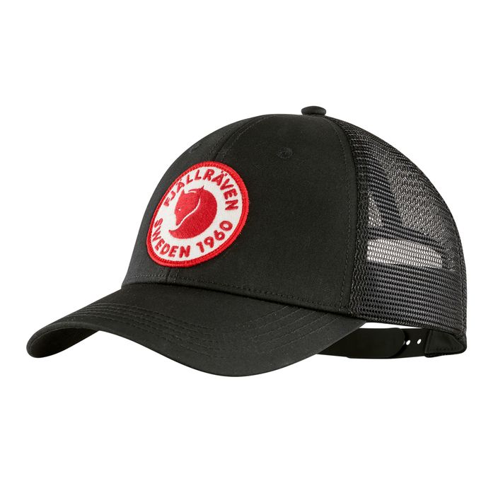 Fjällräven 1960 Λογότυπο Langtradarkeps καπέλο μπέιζμπολ μαύρο 2