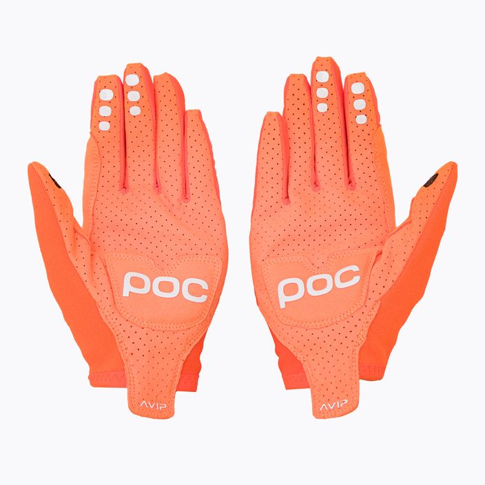 Γάντια ποδηλασίας POC AVIP Long zink orange 2
