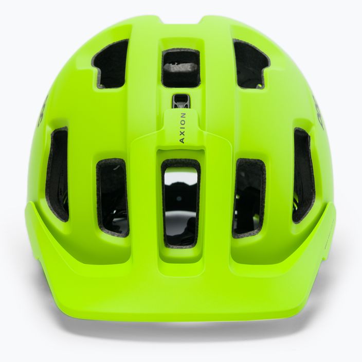Κράνος ποδηλάτου POC Axion SPIN fluorescent yellow/green matt 2