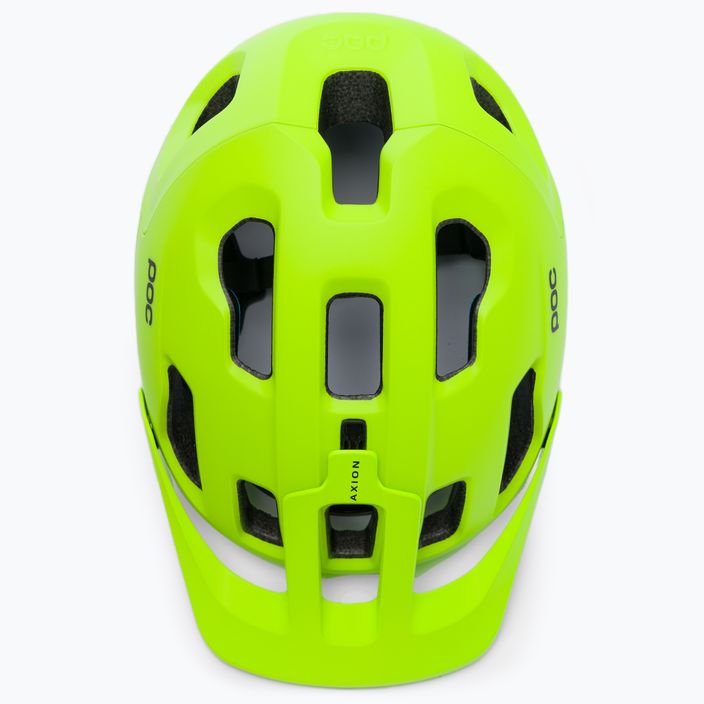 Κράνος ποδηλάτου POC Axion SPIN fluorescent yellow/green matt 6