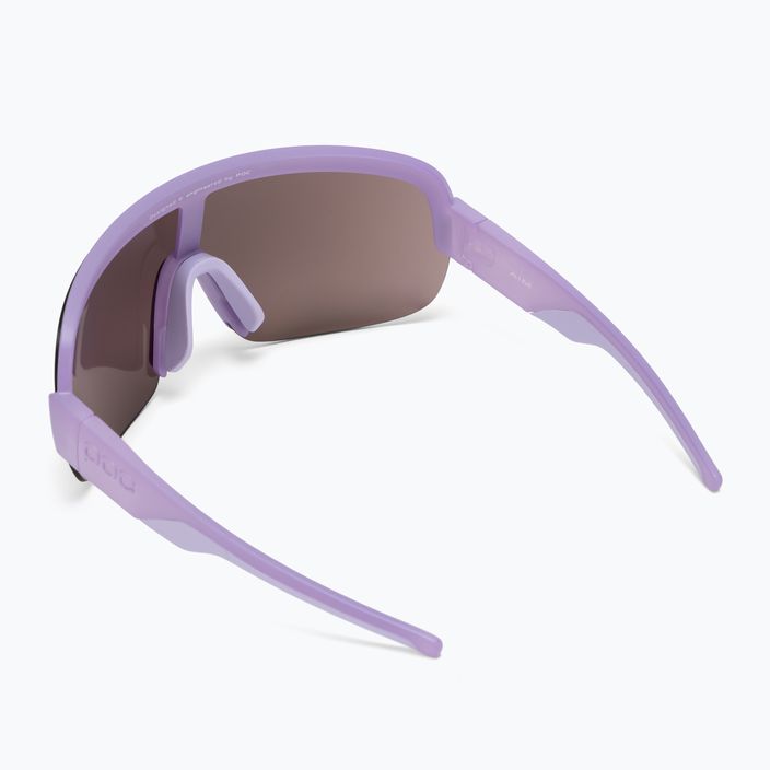 Γυαλιά ποδηλάτου POC Aim purple quartz translucent/clarity road silver 2