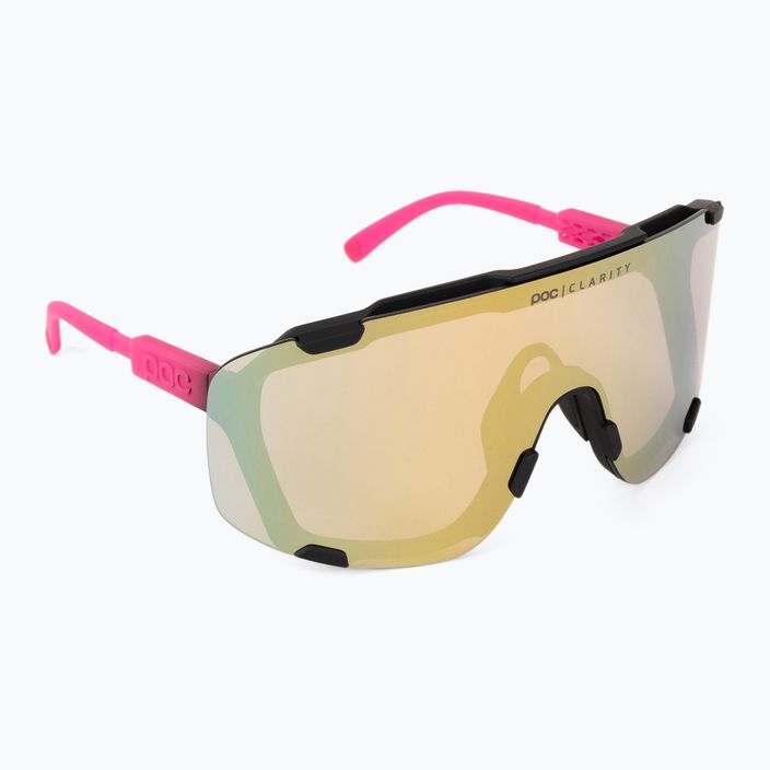 Γυαλιά ποδηλάτου POC Devour fluo pink/uranium black translucent/clarity road gold 2