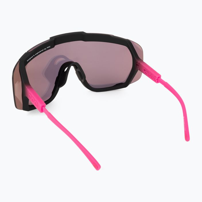 Γυαλιά ποδηλάτου POC Devour fluo pink/uranium black translucent/clarity road gold 3
