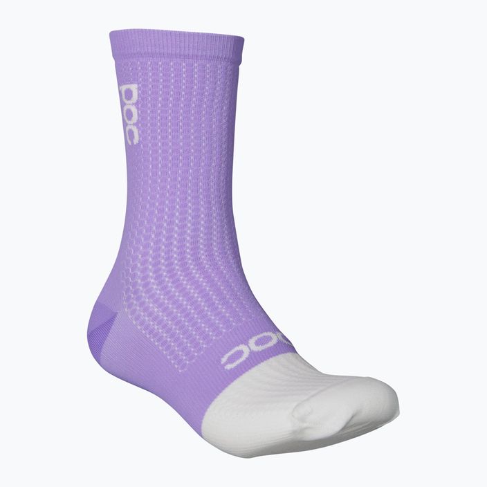 Κάλτσες ποδηλασίας POC Flair Mid purple amethyst/hydrogen white