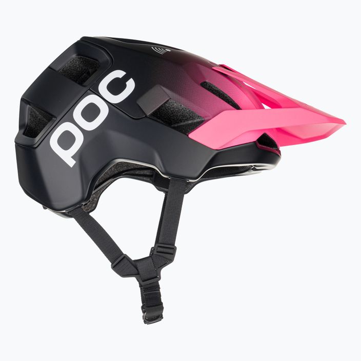 POC Kortal Race MIPS φθορίζον ροζ/μαύρο ουράνιο ματ κράνος ποδηλάτου 4