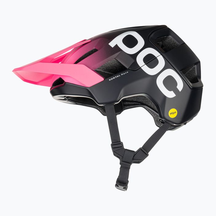 POC Kortal Race MIPS φθορίζον ροζ/μαύρο ουράνιο ματ κράνος ποδηλάτου 5