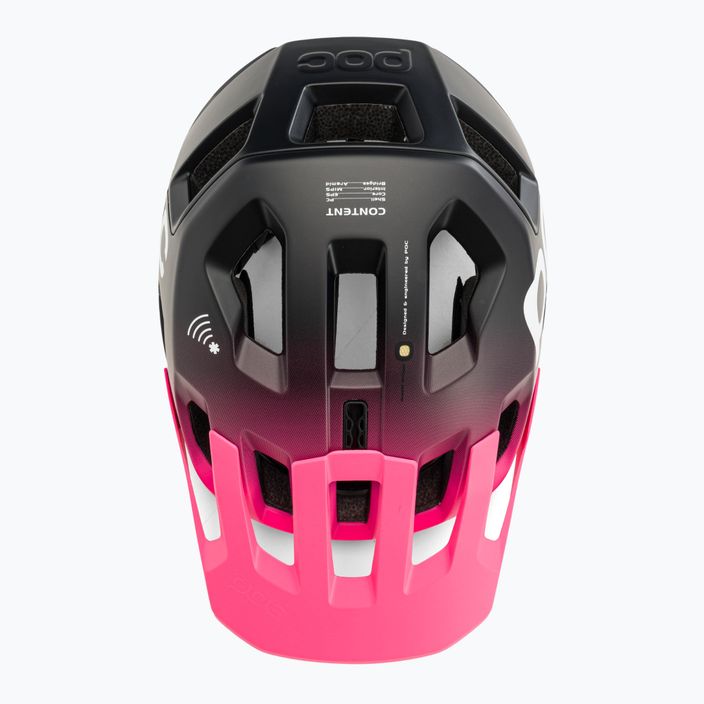 POC Kortal Race MIPS φθορίζον ροζ/μαύρο ουράνιο ματ κράνος ποδηλάτου 6