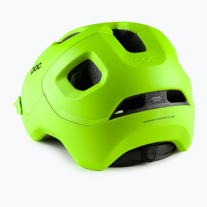 Κράνος ποδηλάτου POC Axion fluorescent yellow/green matt 4