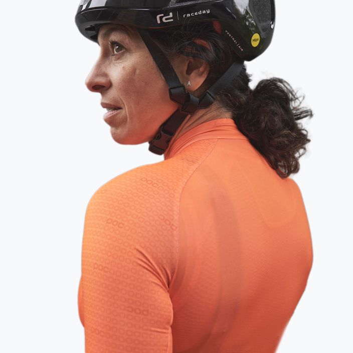 Γυναικεία ποδηλατική φανέλα POC Essential Road zink orange 3