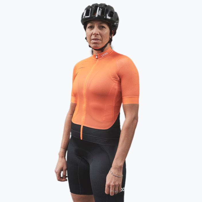 Γυναικεία ποδηλατική φανέλα POC Essential Road zink orange 5